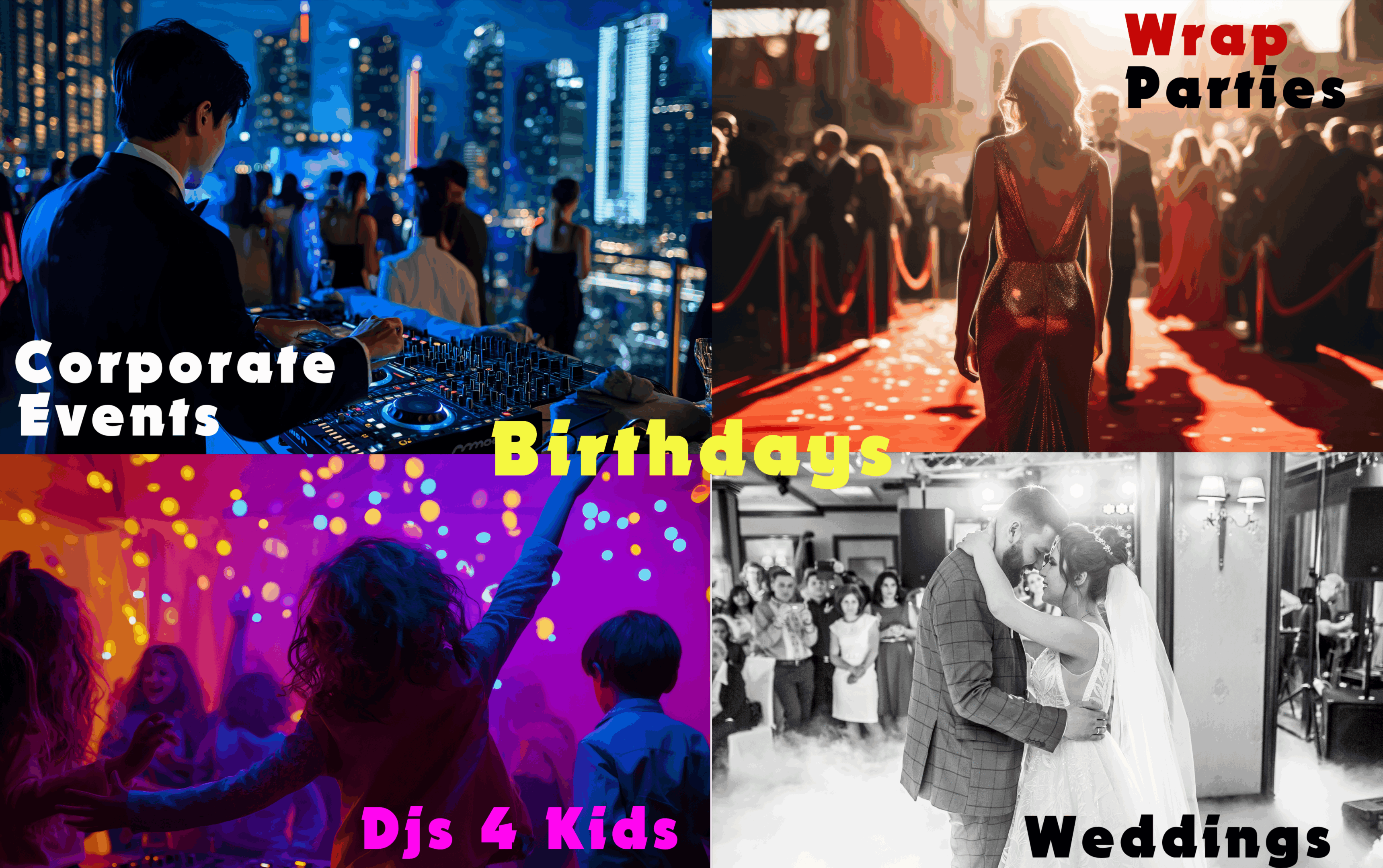 Picture of the Dj services available with Mr Dj Services