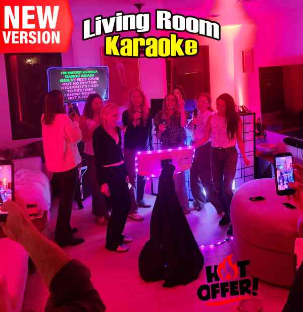 2 hr Basic Karaoke Dj - up to 20 guests <br><small>⭐⭐⭐⭐⭐ Rating</small> [Living Room Sized]